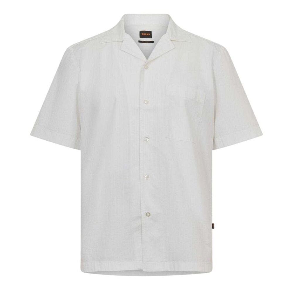 Boss Mens Rayer Breathable Shirt / White